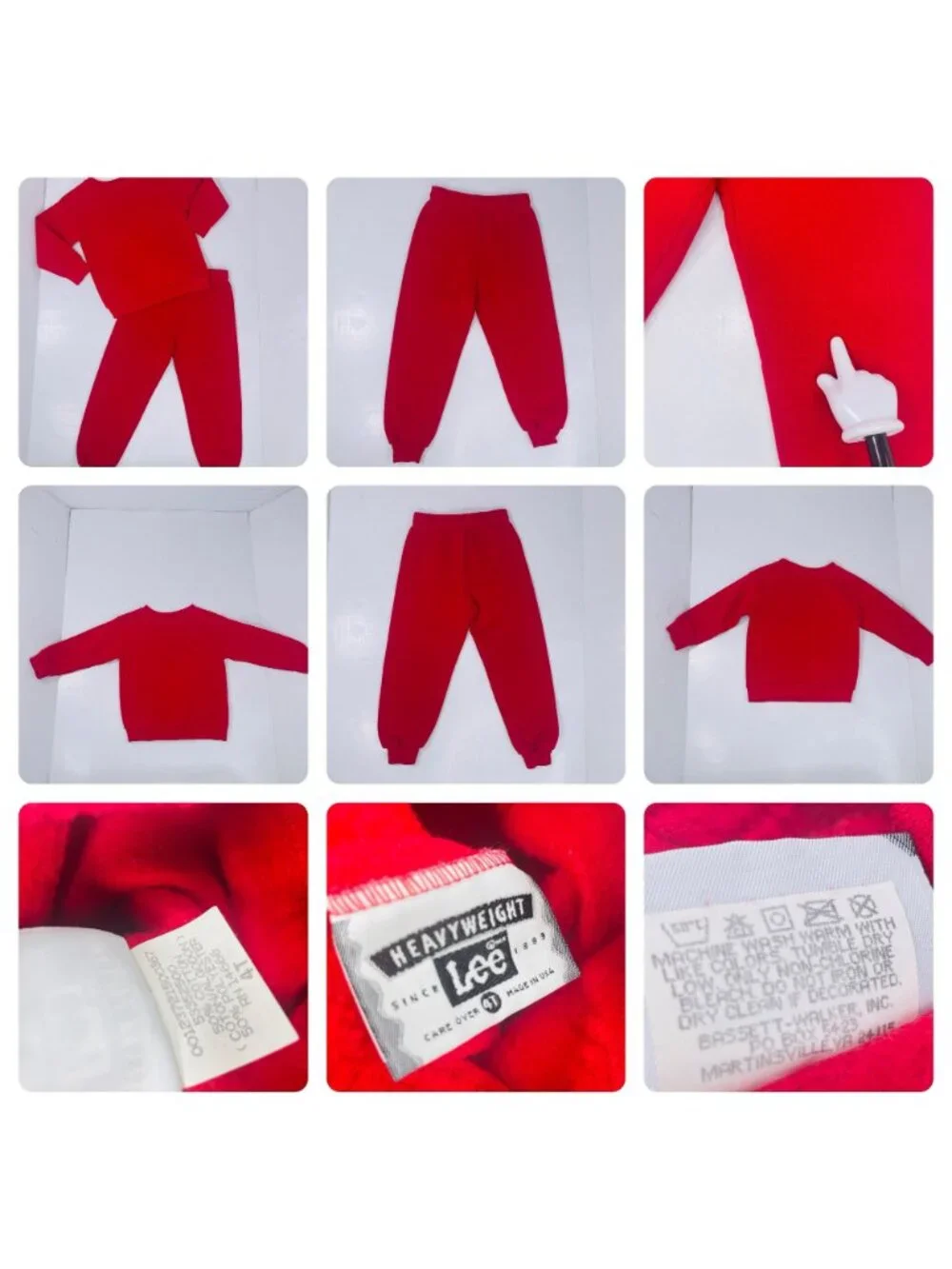 Vintage 90s Kids Sweatsuit Tracksuit Matching Outfit Sets Bundle of 2 - 3T - 4T
